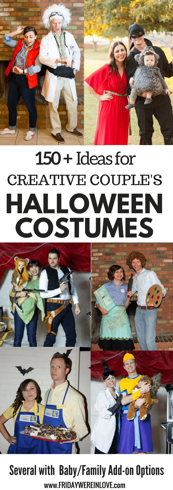150 plus creative couple's Halloween Costume Ideas.
