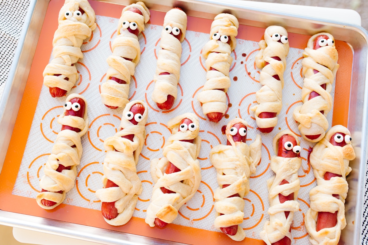Mummy Halloween Hot Dogs